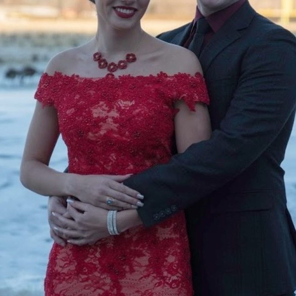 Beautiful red prom dress